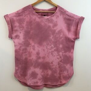 Tie Dye Dusty Rose Pink Top